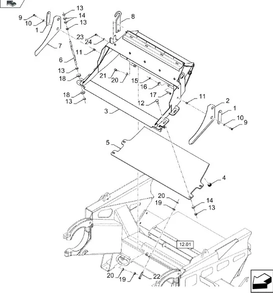 87575380 - Кожух измельчителя